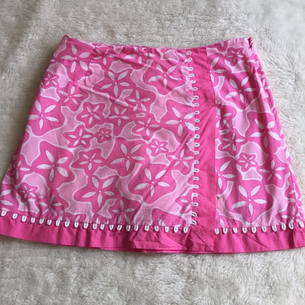 Lilly Pulitzer Starfish Pink Skirt Size 2